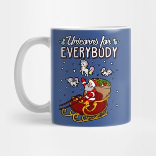 Unicorns For Everybody Christmas Mug